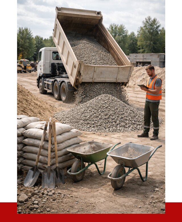 Доставка нерудных материалов в Курске от 1251 руб. | ПРОНЕРУДКус