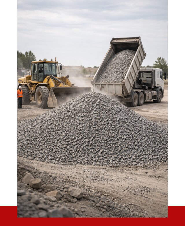 Купить щебень с доставкой в Курске от 2606 руб. | ПРОНЕРУДКус