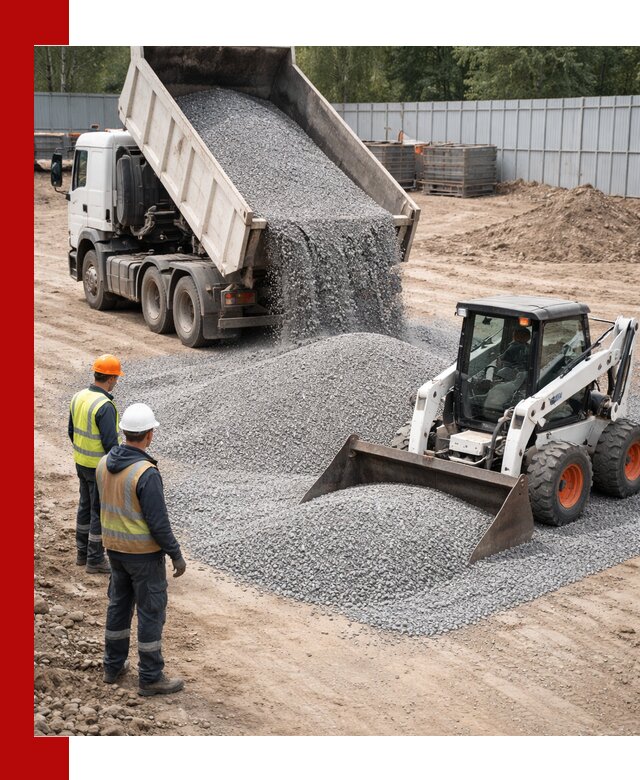 Доставка и продажа гранитного щебня фракции 0-5 в Курске