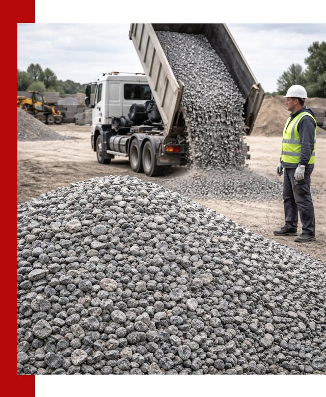 Доставка и продажа гранитного щебня фракции 5-20 в Курске