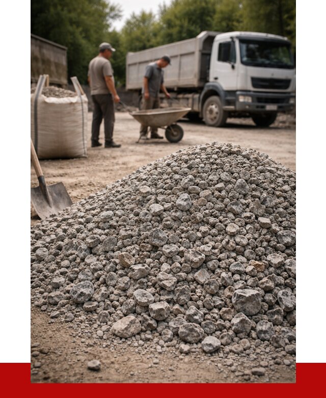 Гранитный щебень фракция 20-40 в Курске от 3336 руб. ПРОНЕРУДКус