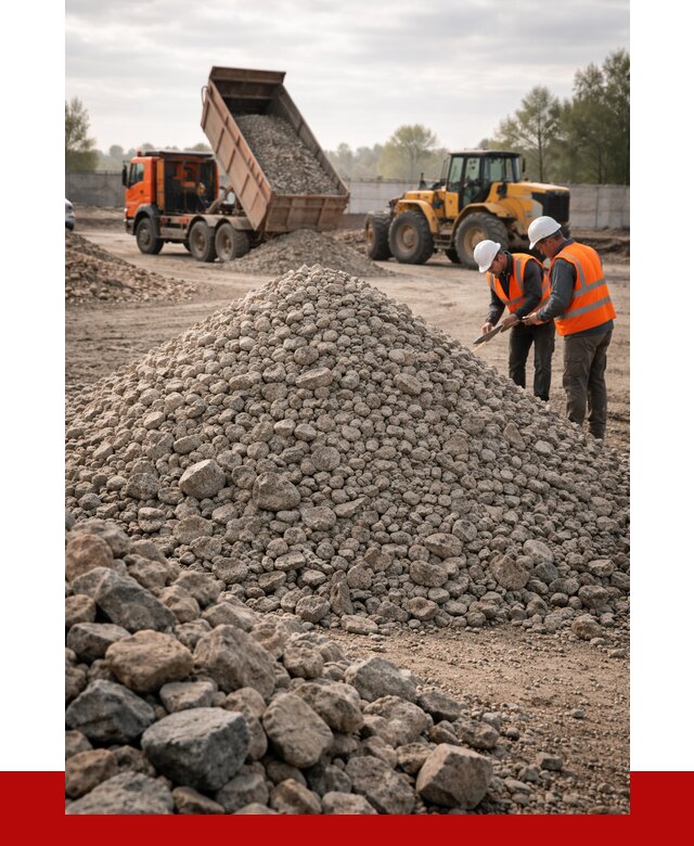 Гранитный щебень фракция 40-70 в Курске от 2606 руб ПРОНЕРУДКус