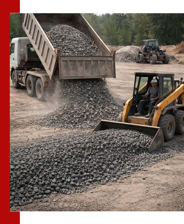 Гранитный щебень фракция 40-70 с доставкой в Курске