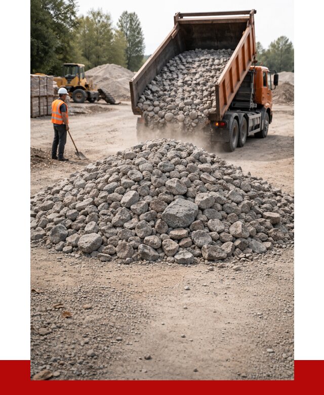 Гранитный щебень фракция 70-150 в Курске от 1720 | ПРОНЕРУДКус