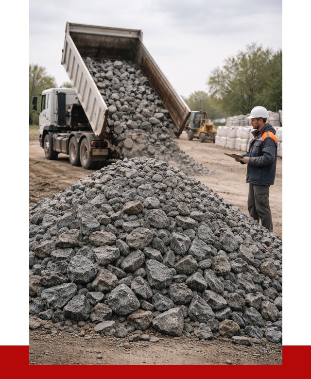 Гранитный щебень фракция 100-200 в Курске от 4378 р. ПРОНЕРУДКус