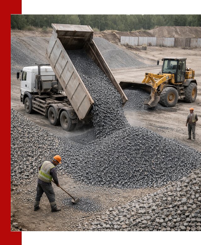 Щебень габбро-диабаз фр. 5-20 с доставкой в Курске