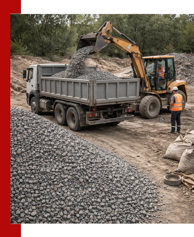 Доставка гравийного щебня в Курске оптом и в розницу