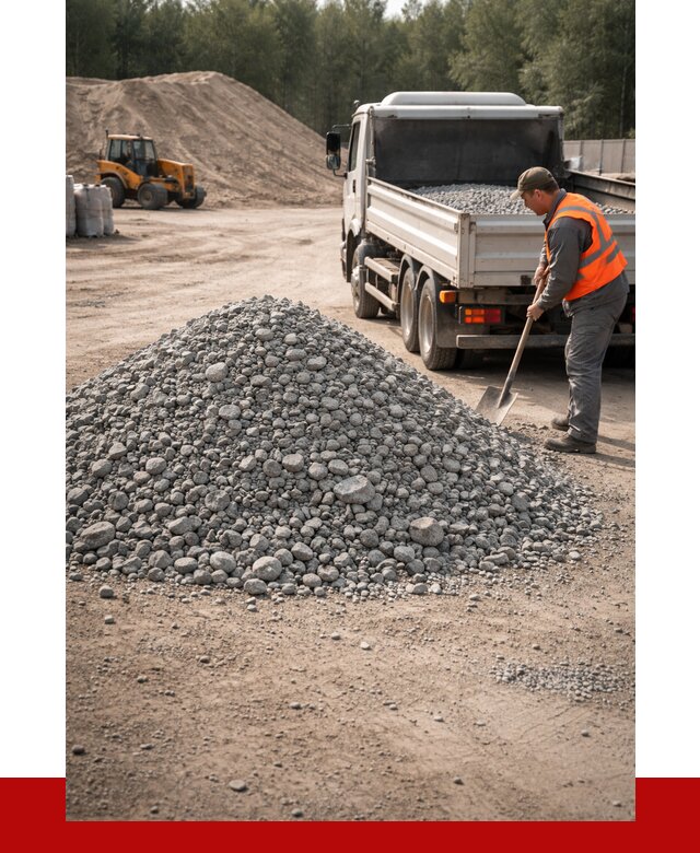 Гравийный щебень фракция 5-10 в Курске от 2293 р. | ПРОНЕРУДКус