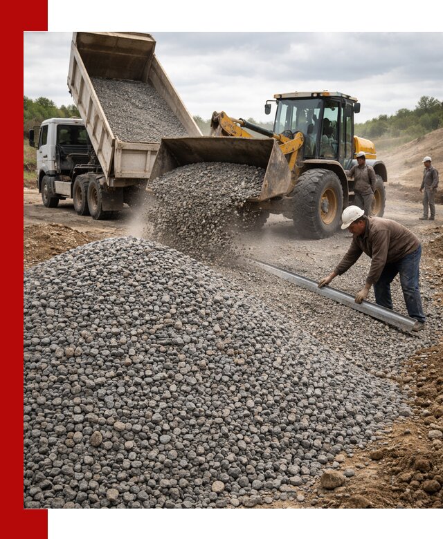 Гравийный щебень фракция 5-20 с доставкой в Курске