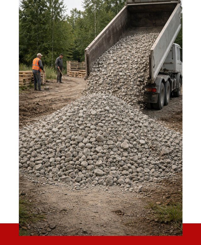 гравийный щебень фракция 70-120 в Курске от 2554 р. ПРОНЕРУДКус