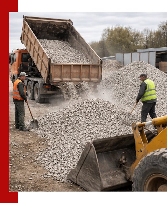 Доломитовый щебень фракции 5-20 с доставкой в Курске