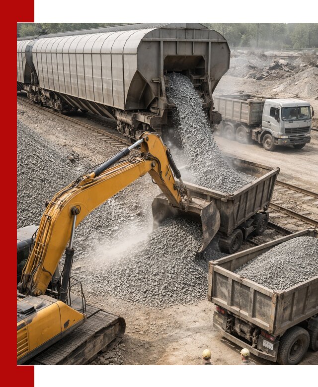 Доставка железнодорожного щебня в Курске крупными партиями быстрого отгруза