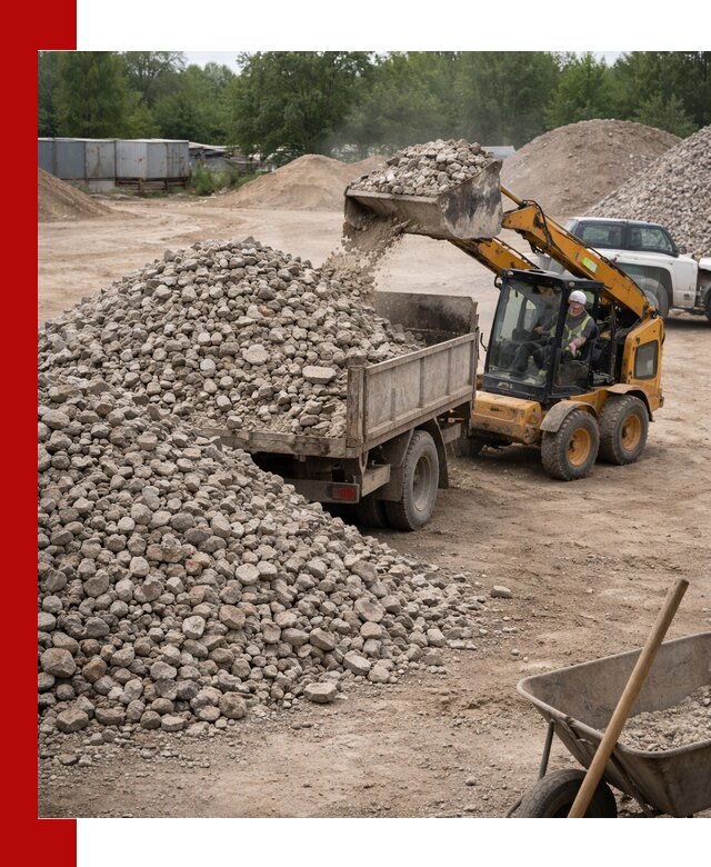 Доставка вторичного щебня в Курске для строительных работ