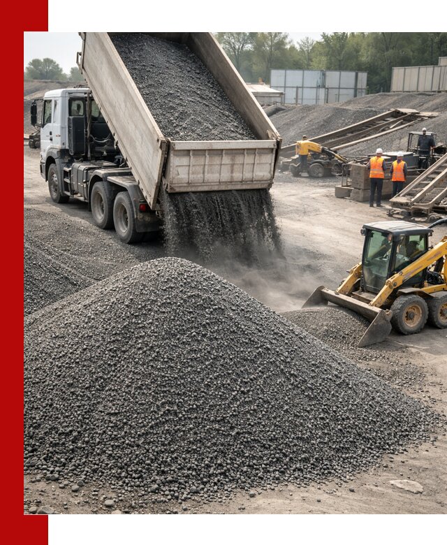 Вторичный щебень фракция 0–5 с доставкой в Курске