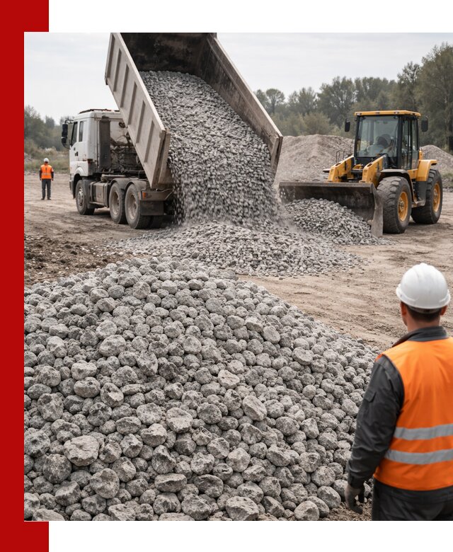 Доставка бетонного щебня фракции 20-40 в Курске