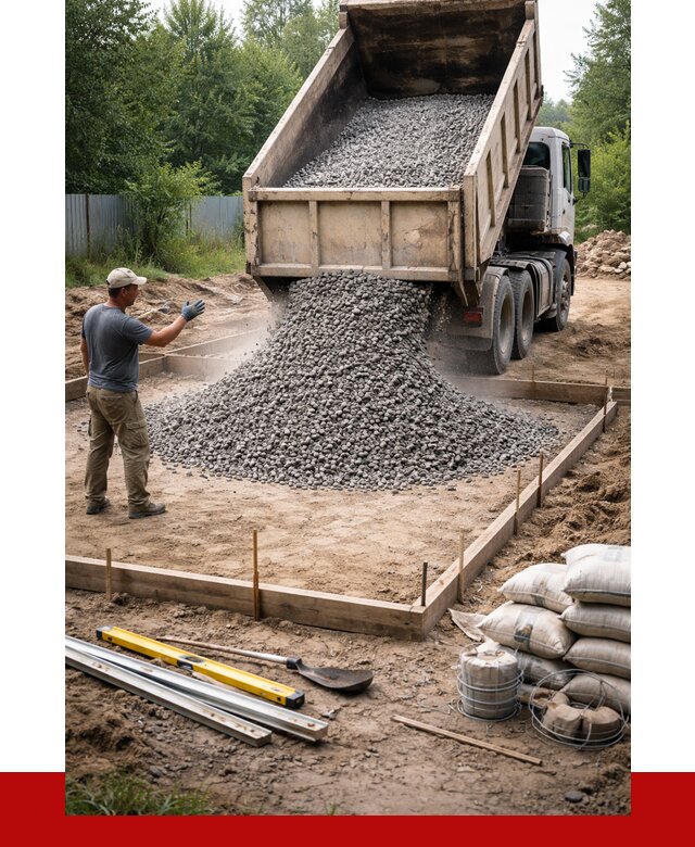 Купить щебень для фундамента в Курске от 4691 р. | ПРОНЕРУДКус
