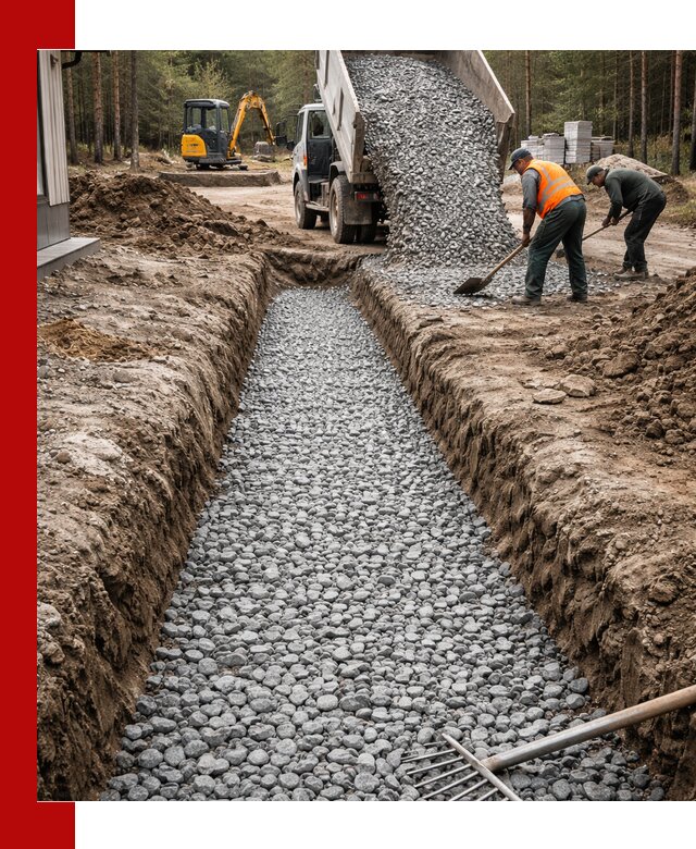 Щебень для дренажа с доставкой в Курске высокого качества