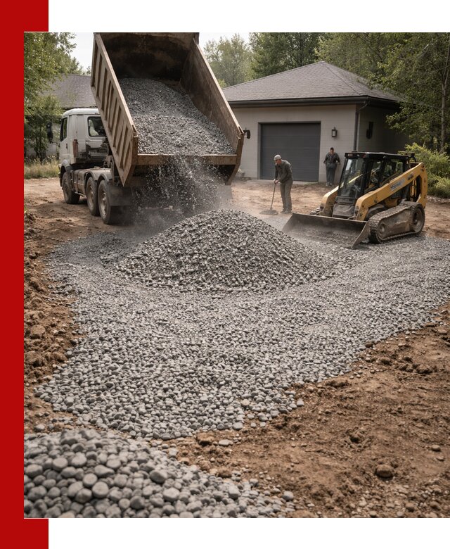 Щебень для парковки в Курске: доставка и укладка качественного материала