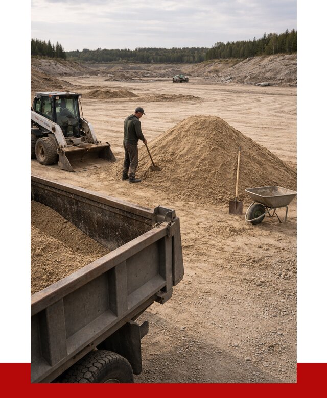 Карьерный песок среднезернистый в Курске, от 2293 р. ПРОНЕРУДКус