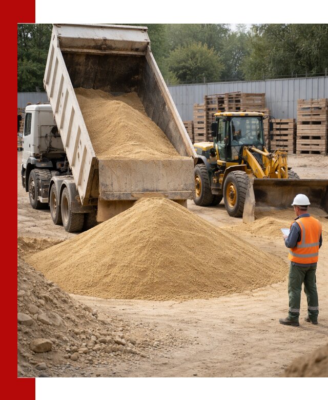 Доставка карьерного мелкозернистого песка в Курске
