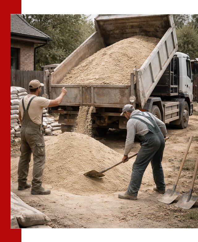 Песок для штукатурки с доставкой в Курске качественный и чистый