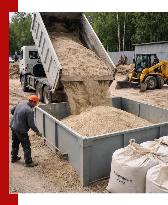 Кварцевый песок для фильтра в Курске — доставка и качество