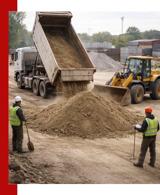 Доставка и продажа пескогрунта оптом и в розницу в Курске