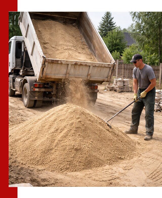 Доставка сухого песка самосвалами в Курске