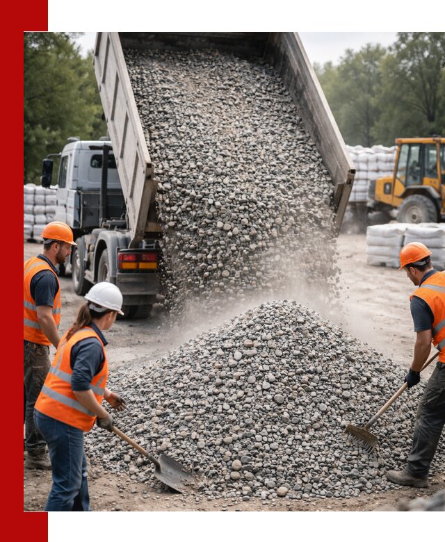 Доставка гравия и камня в Курске оптом и в розницу