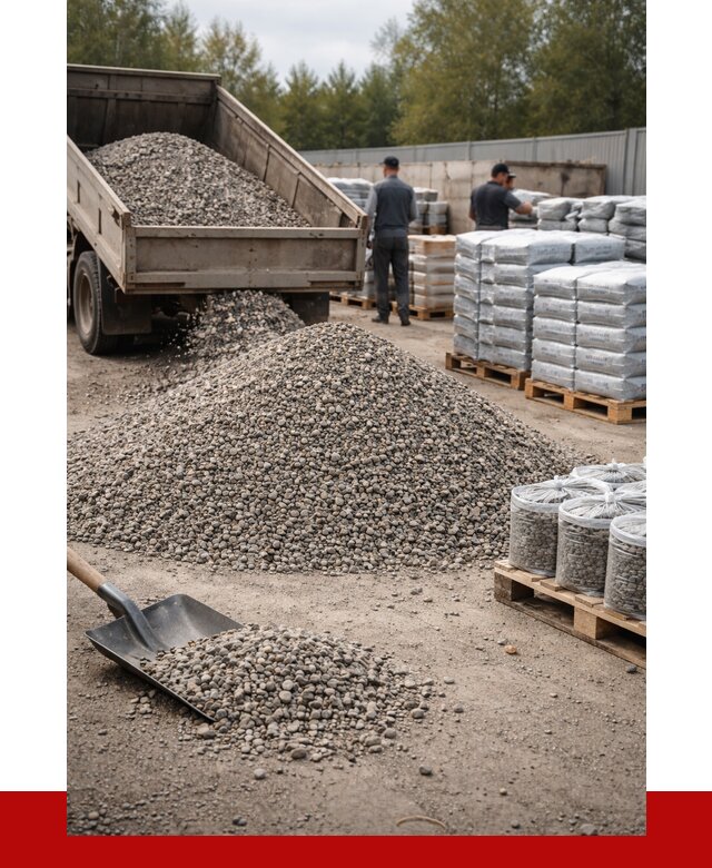 Гравий фракция 5-20 в Курске купить от 2398 р. ПРОНЕРУДКус
