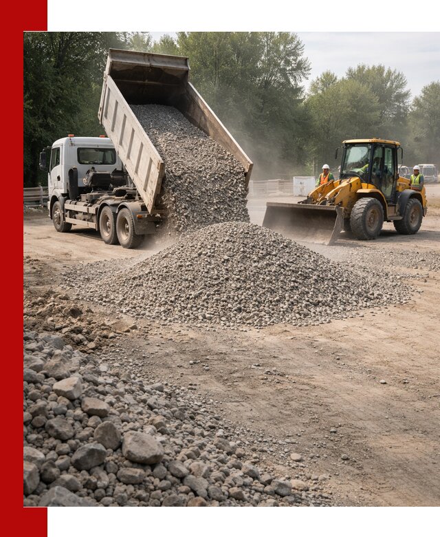 Гравий фракция 5–20 доставка в Курске оптом и в розницу