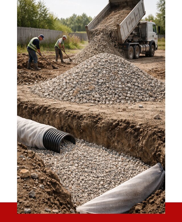 Гравий для дренажа в Курске от 2293 р., доставка ПРОНЕРУДКус