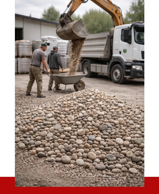 Галька декоративная в Курске от 3336 р. за куб | ПРОНЕРУДКус