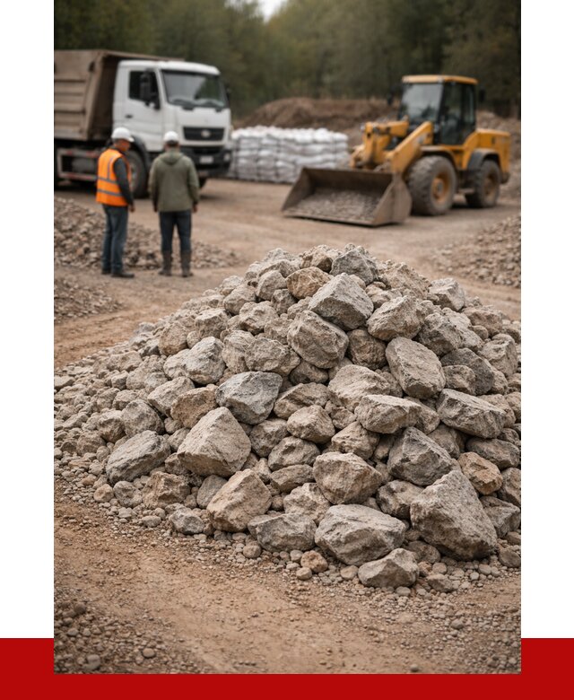 Купить бутовый камень с доставкой в Курске от 2398 р. | ПРОНЕРУДКус
