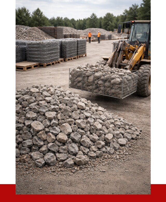 Камень для габионов фракция 70-150 в Курске от 4378 р. | ПРОНЕРУДКус