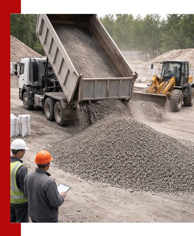 Доставка и продажа гранитного отсева 0-10 в Курске