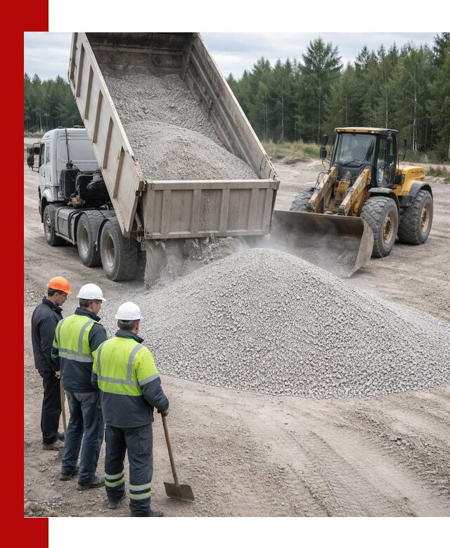 Известняковый отсев 0-5 доставка в Курске быстро и выгодно
