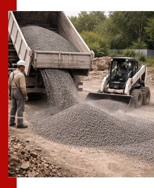 Доставка гравийного отсева 0-5 в Курске оптом и в розницу