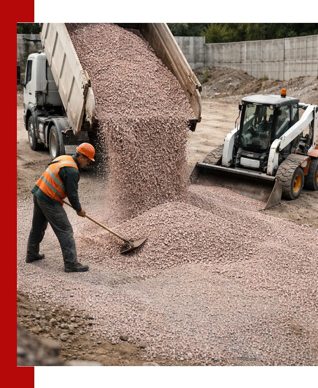Крошка розовый гранит с доставкой в Курске от производителя