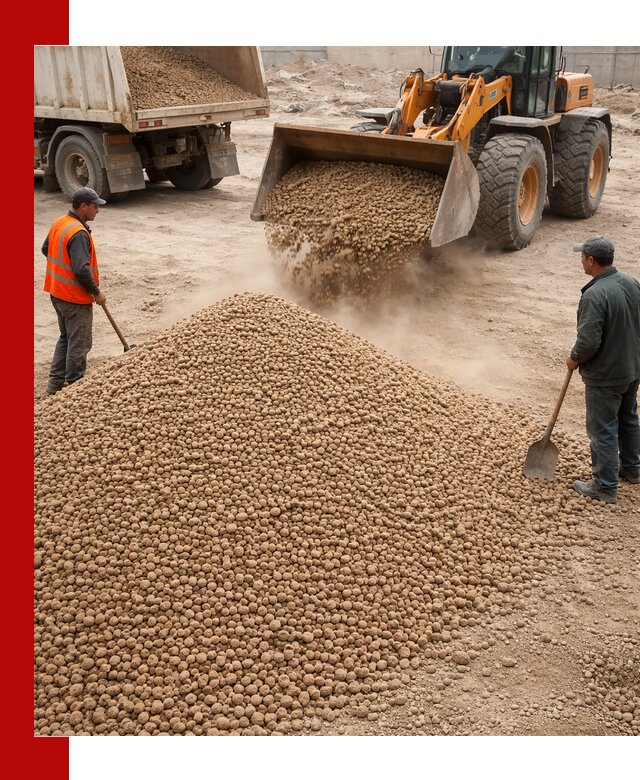 Керамзит фракция 10-20 с доставкой в Курске