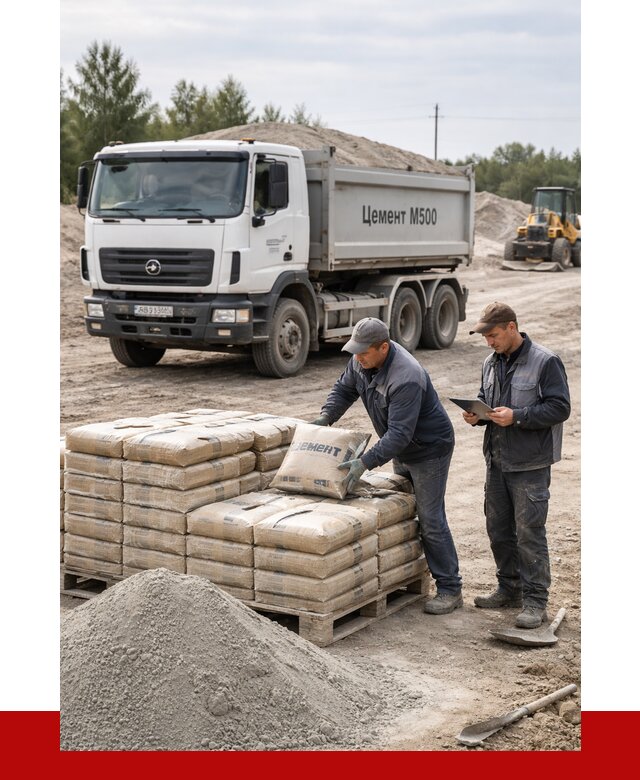 Купить цемент м500 с доставкой в Курске от 5420 р. | ПРОНЕРУДКус