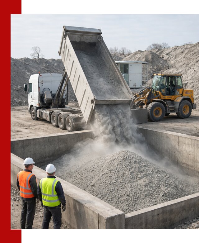 Доставка цемента навалом в Курске крупными партиями