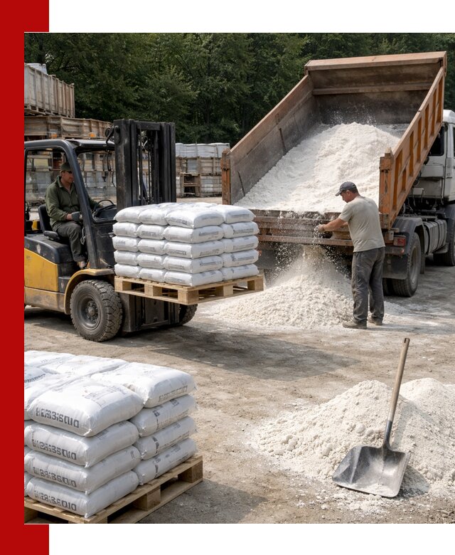 Доставка строительной извести оптом и в розницу в Курске