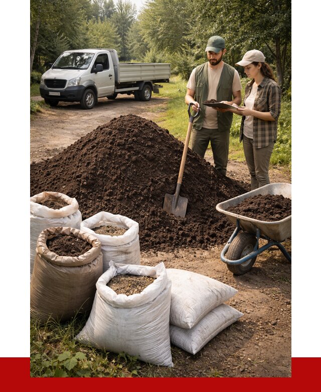 Купить грунт с доставкой в Курске от 4691 р. за м3 | ПРОНЕРУДКус