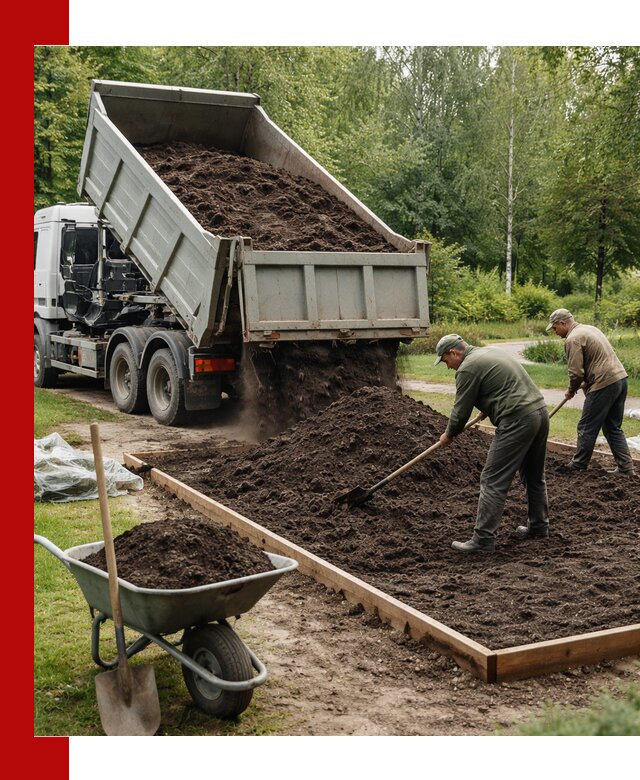Доставка грунта для озеленения и благоустройства в Курске