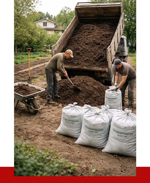 Плодородная смесь в Курске от 4378 р./куб с доставкой | ПРОНЕРУДКус