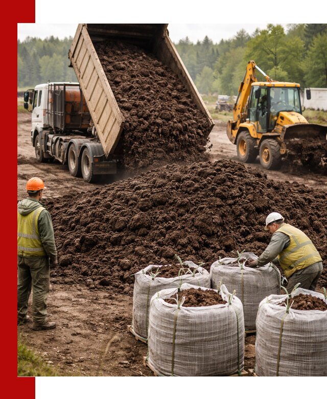 Доставка нейтрального торфа в Курске оптом и в розницу