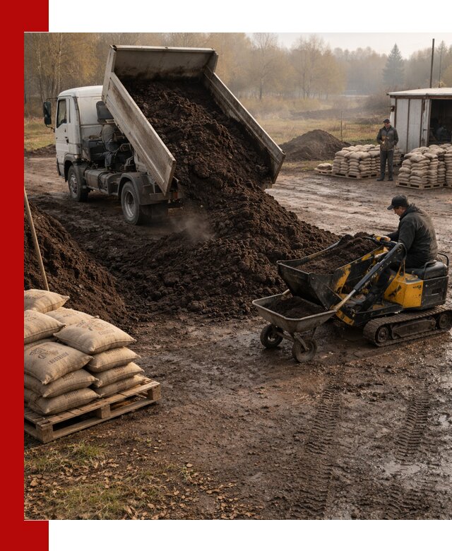 Кислый торф в доставке по выгодным ценам в Курске