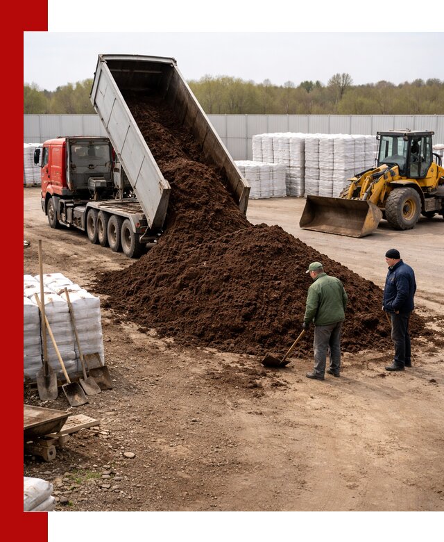 Доставка торфяных смесей оптом и в розницу в Курске