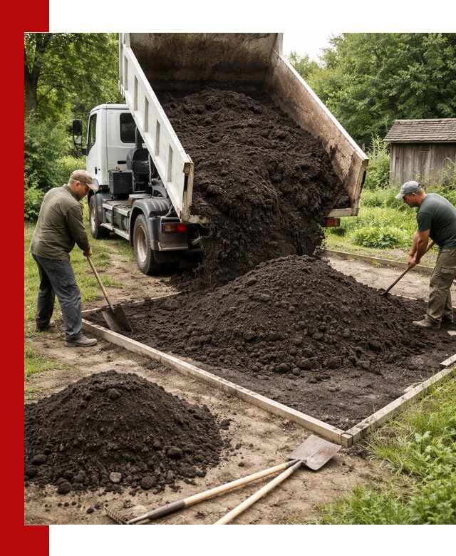 Купить чистый чернозем для огорода с доставкой в Курске